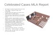 Celebrated Cases MLA Report