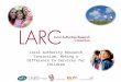 Local Authority Research Consortium: Making a Difference to Services for Children