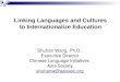 Linking Languages and Cultures to Internationalize Education