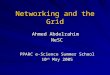 Networking and the Grid