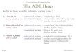 The ADT Heap
