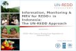 Information, Monitoring & MRV for REDD+ in Indonesia:  The UN-REDD Approach
