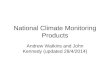 National Climate Monitoring Products