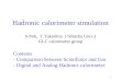 Hadronic calorimeter simulation