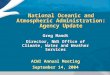National Oceanic and Atmospheric Administration: Agency Update