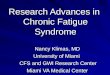 Research Advances in  Chronic Fatigue Syndrome