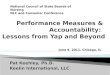 Performance Measures &  Accountability:   Lessons from Yap and Beyond