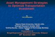 Asset Management Strategies to Optimize Transportation Investment