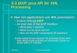 3.3 JAXP: Java API for XML Processing