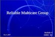 Reliable Multicast Group