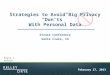 Strategies to Avoid Big Privacy “Don’ts”  With Personal Data