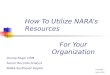 How To Utilize NARA’s Resources