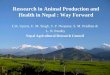 Ressearch in  Animal Production and Health in Nepal  : Way Forward