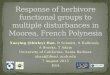 Response of herbivore functional groups to multiple disturbances in Moorea, French Polynesia