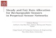 Steady and Fair Rate Allocation  for Rechargeable Sensors in Perpetual Sensor Networks