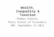 Wealth, Inequality & Taxation