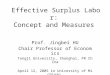 Effective Surplus Labor:  Concept and Measures