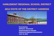 HAWLEMONT REGIONAL SCHOOL DISTRICT 2012 STATE OF THE DISTRICT ADDRESS