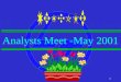 Analysts Meet -May 2001