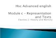 Hsc  Advanced  english Module c – Representation and Texts