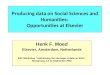 Producing data on Social Sciences and Humanities:  Opportunities at Elsevier