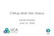 CIMug Web Site Status