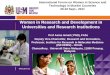 Women in Research and Development in Universities and Research Institutions