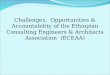 THE ETHIOPIAN CONSULTING ENGINEERS AND ARCHITECTS SOCIATION (ECEAA)