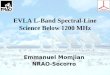EVLA L-Band Spectral-Line Science Below 1200 MHz