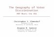 The Geography of Voter Discrimination MRP Meets the VRA