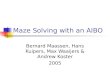 Maze Solving with an AIBO