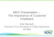 MEC Presentation –  The Importance of Customer Feedback