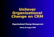 Unilever Organizational Change on CRM