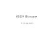iGEM Bioware 