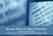Survey Tools  & Data Protection