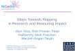 Steps Towards Mapping  e-Research and Measuring Impact