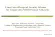 Cross Layer Design of Security Scheme        for Cooperative MIMO Sensor Networks