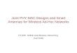 Joint PHY-MAC Designs and Smart Antennas for Wireless Ad-Hoc Networks