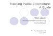 Tracking Public Expenditure: A Guide