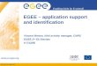 EGEE – application support and identification