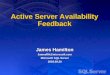Active Server Availability Feedback