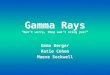 Gamma Rays “Don’t worry, they won’t sting you!”