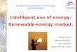 Intelligent use of energy: Renewable energy market