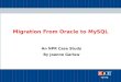 Migration From Oracle to MySQL