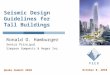 Seismic Design Guidelines for  Tall Buildings