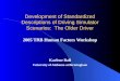 Development of Standardized Descriptions of Driving Simulator Scenarios:  The Older Driver
