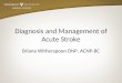 Diagnosis and Management of Acute Stroke