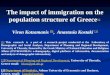 The impact of immigration on the population structure of Greece [ 1 ]