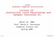 March 16, 2001 Prof. David A. Patterson Computer Science 252 Spring 2001