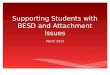 Supporting Students with BESD and Attachment Issues